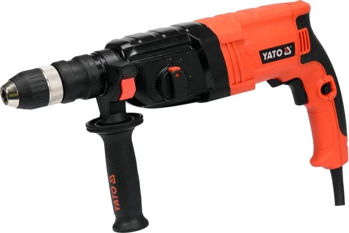 Перфоратор YATO YT-82122 SDS+, 850Вт, 3,3Дж, до 30мм, зі змінним патроном, у футлярі