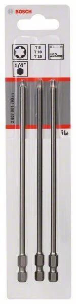 Набір біт BOSCH Extra Hard T8/T10/T15×152mm, 3 шт