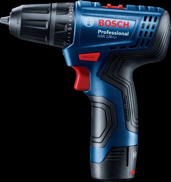 Шурупокрут акум. BOSCH GSR 120-LI 12В 2*2Ah та  набір біт і набір сверл BOSCH