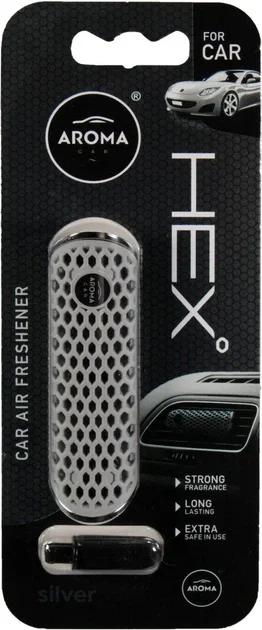 Ароматизатор на дефлектор Aroma Car HEX, 10g, Silver
