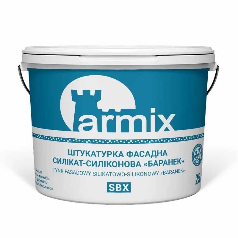 Штукатурка силікат-силіконова «баранек» Armix SBX База С 25кг