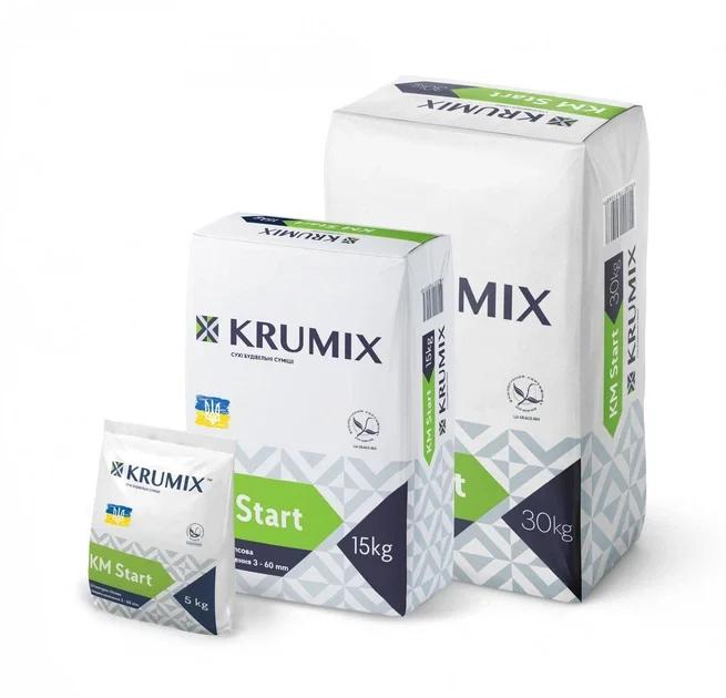 Штукатурка гіпсова стартова KRUMIX KM Start 30кг