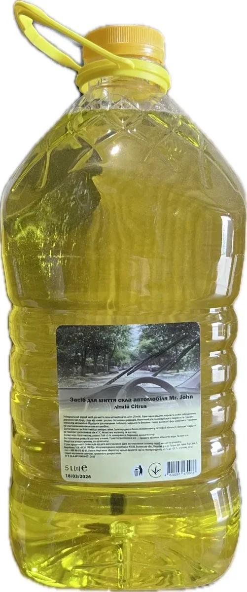 Засіб для миття скла автомобіля Mr. John, літній, Citrus, 5л