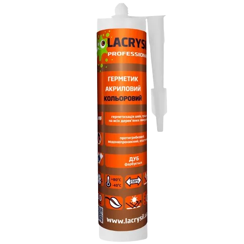 Герметик акриловий Lacrysil кольоровий дуб 280мл