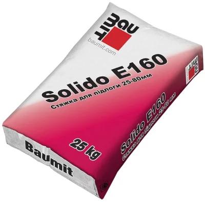 Цементно-піщана стяжка Baumit Solido E160 25кг
