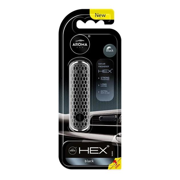 Ароматизатор на дефлектор Aroma Car HEX, 10g, BLACK